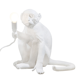 Seletti Monkey Lamp Sitting White